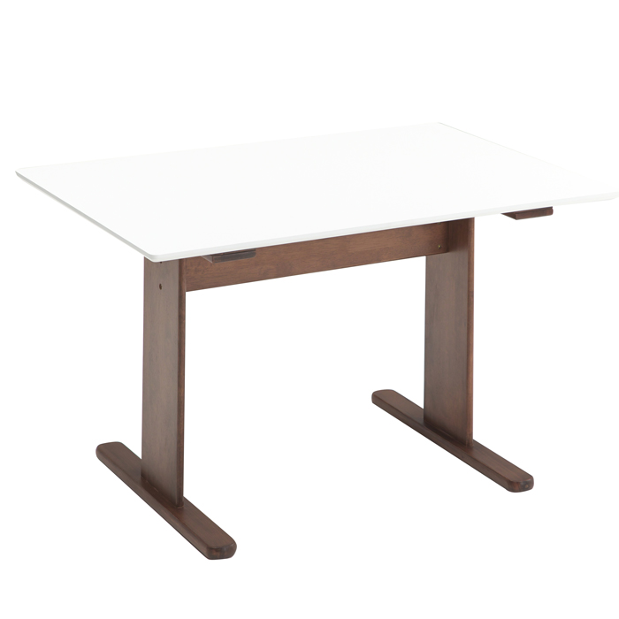 115テーブル メラミン天板テーブル 長方形テーブル  食卓 115幅 食卓テーブル 2本脚｜kaitekikagu27｜03