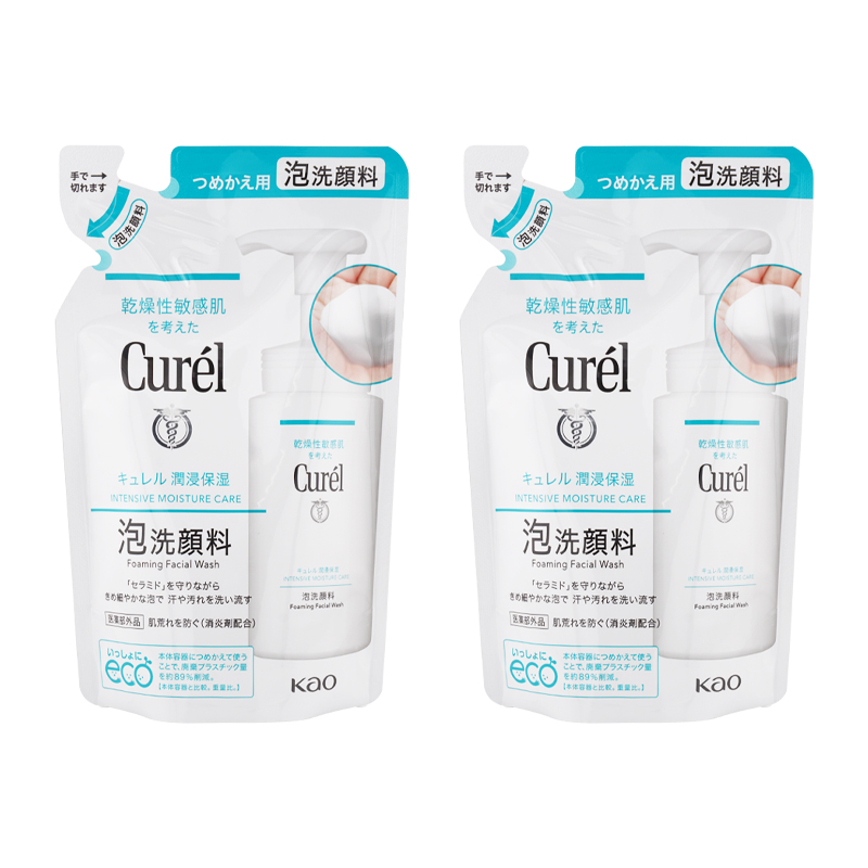 Curel [2個セット]curel キュレル 潤浸保湿 泡洗顔料 つめかえ用 130ml