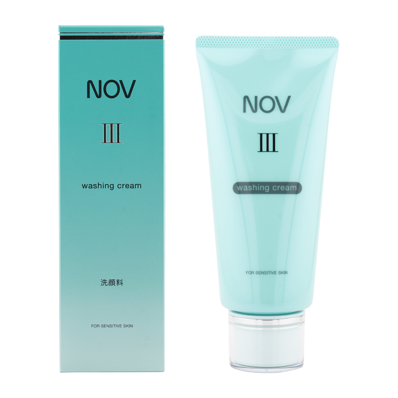 NOV III ウォッシングクリーム 120g×３　医薬部外品　洗顔料　おまけ付 NOV（ノブ） lll ウォッシングクリーム 120g アルコールフリー 無香料