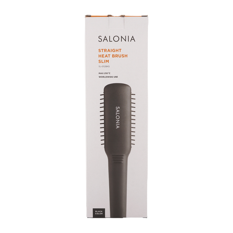 SALONIA（サロニア） ストレートヒートブラシ スリム ブラック SL