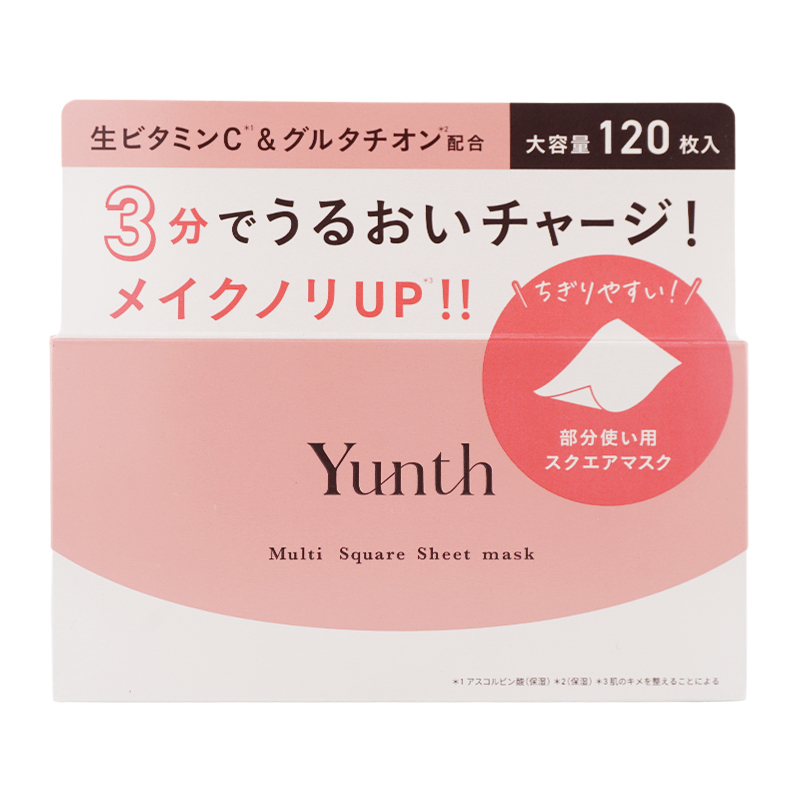 Yunth（ユンス） マルチスクエアシートマスク 120枚 302mL 部分用