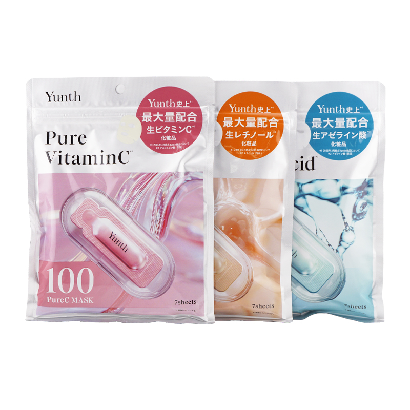 【新品】「Yunth生レチノールビタミンCアゼライン酸 豪華3点セット Yunth（ユンス） [3個セット]Yunth ピュア マスク 生ビタミンC 生