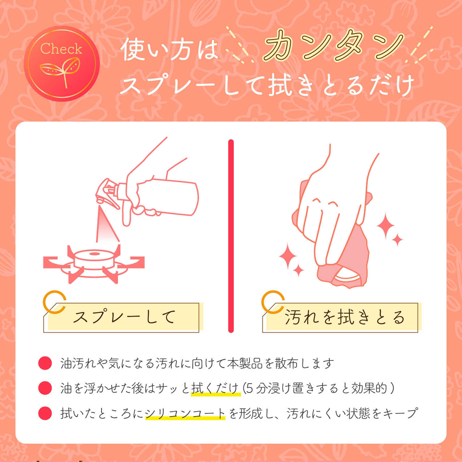 3S（Le Creuset） スリーエス 業務用 油汚れの洗剤 Wide Range 100ml 