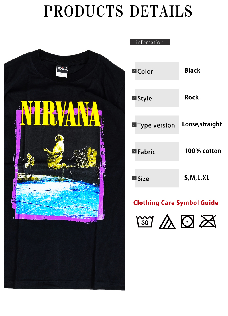 ニルヴァーナ Nirvana ニルバーナ Tシャツ 半袖 ロックTシャツ