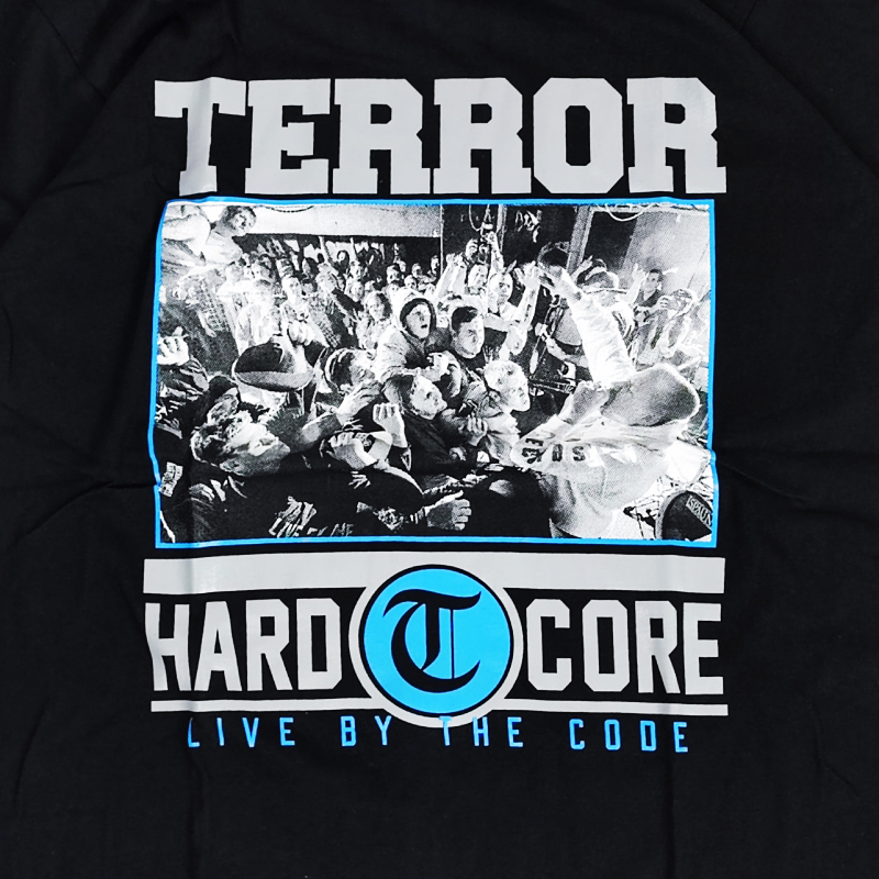 テラー TERROR Tシャツ 半袖 ロックTシャツ メンズ ブラック LIVE BY