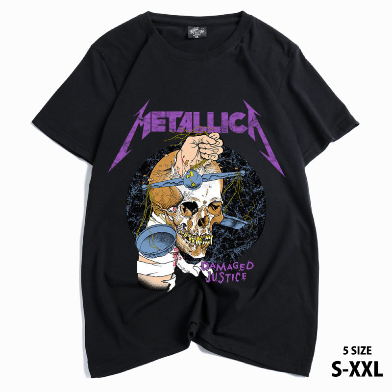 メタリカ Metallica Tシャツ 半袖 ロックTシャツ メンズ ブラック