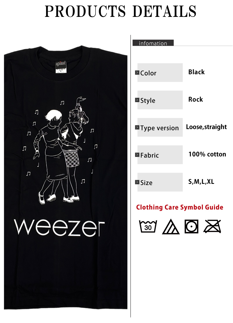 ウィーザー WEEZER Tシャツ 半袖 バンドTシャツ ポップパンク オルタナ