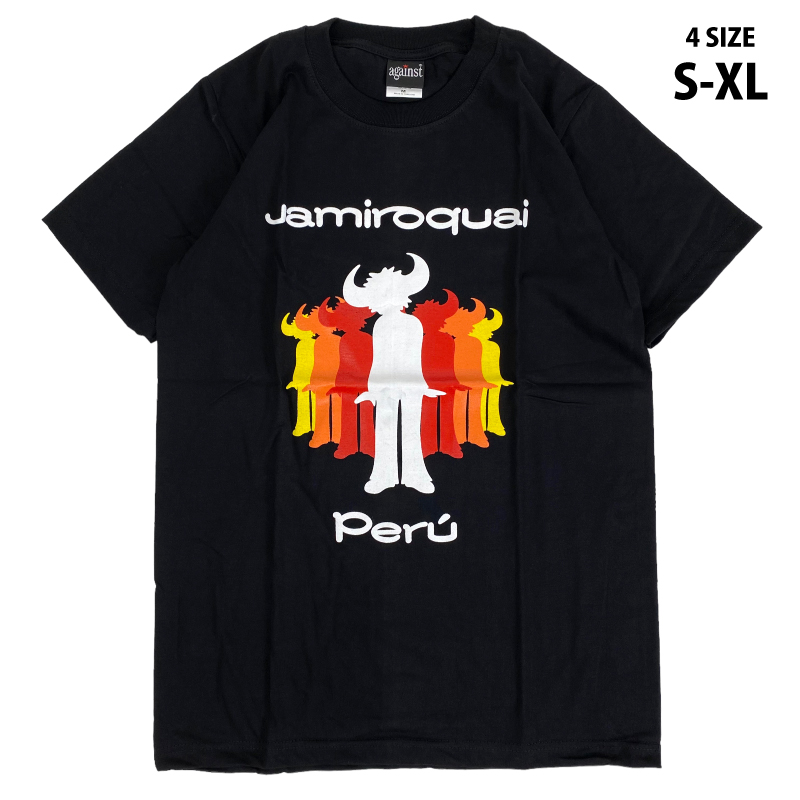 ジャミロクワイ Jamiroquai ロック バンドTシャツ アシッドジャズ メディシンマン バンドロゴ バンドTシャツ ロックファッション  かっこいい バンT ロックT