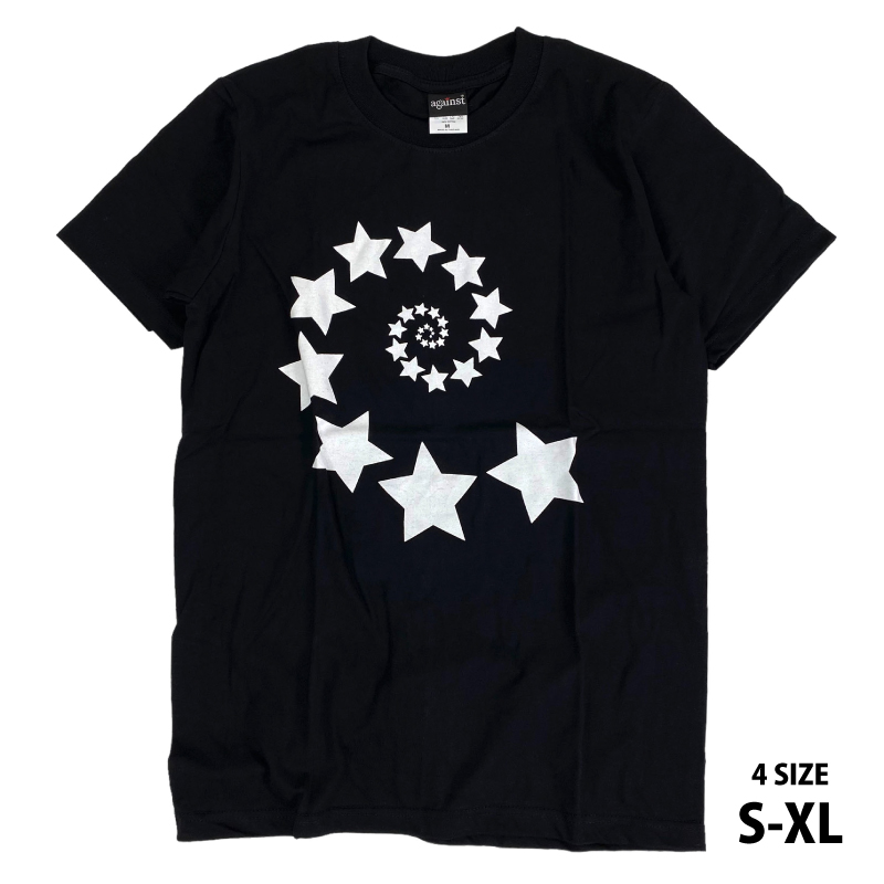 スパイラルスター Spiral Star モノクロ メンズ シンプル 星 Tシャツ 