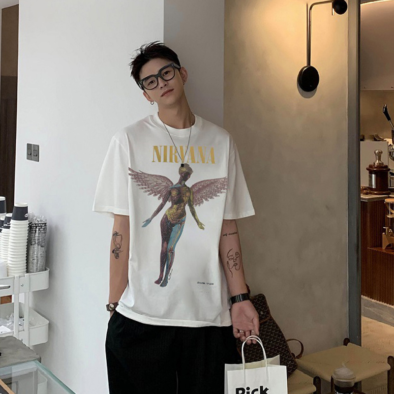 ニルヴァーナ Nirvana ニルバーナ ロックTシャツ プリント ストリート ラウンドネック メンズ バンドTシャツ ロックファッション かっこいい |  | 10