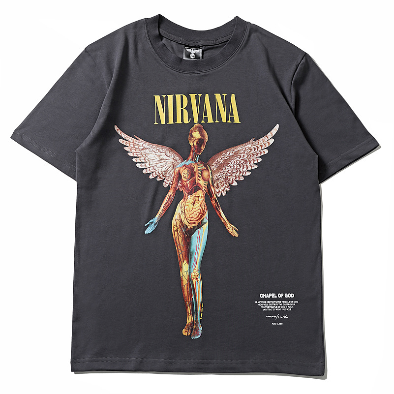 ニルヴァーナ Nirvana ニルバーナ ロックTシャツ プリント ストリート ラウンドネック メンズ バンドTシャツ ロックファッション かっこいい |  | 03