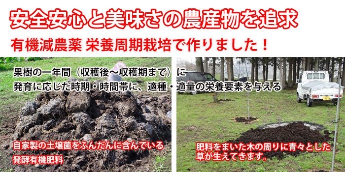有機減農薬　栄養周期栽培　説明