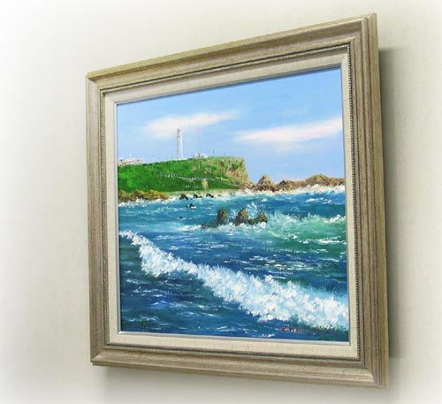 絵画 油絵 犬吠埼 （小林幸三） 【海・山】【肉筆】【油絵】【日本の
