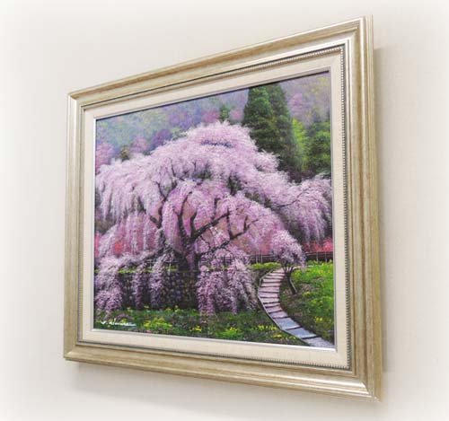 絵画 油絵 又兵衛桜 （木村由記夫） 【肉筆】【油絵】【桜絵】【日本の