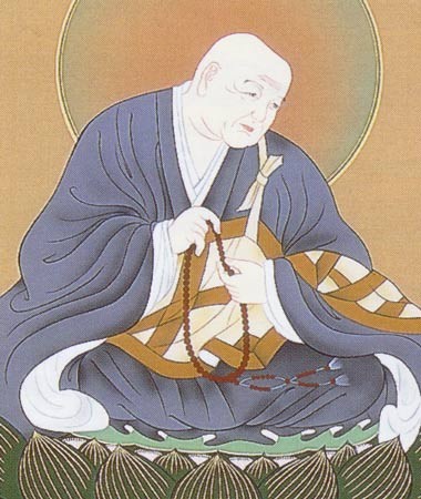 掛軸-920　中村逸夫　鹿子御影　共箱　蓮如上人像　浄土真宗　幅広 掛け軸 法然上人 (中村永湖) （掛軸）の説明 - 通販 - Yahoo!ショッピング