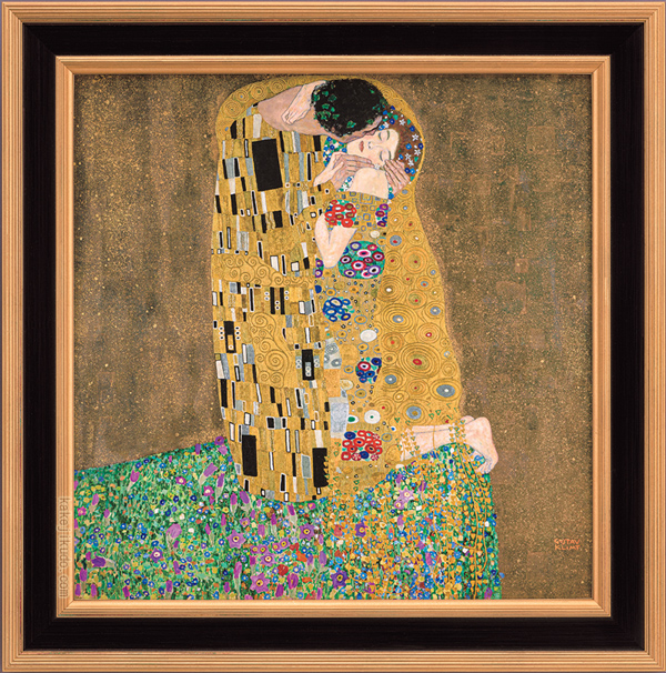 クリムト 絵画 接吻 ベルヴェデーレ宮殿（オーストリア絵画館）所蔵