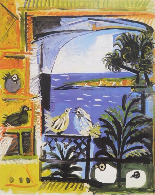 ピカソ 絵画 鳩 アートポスター 【複製】【アートポスター】【世界の