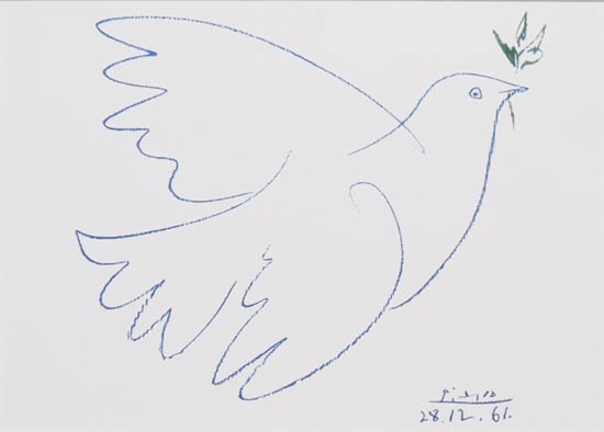 ピカソ 絵画 平和の鳩 アートポスター 【複製】【アートポスター