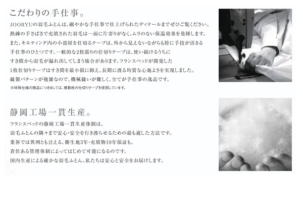 フランスベッド（FRANCEBED） 羽毛掛けふとん クイーンサイズ 2枚