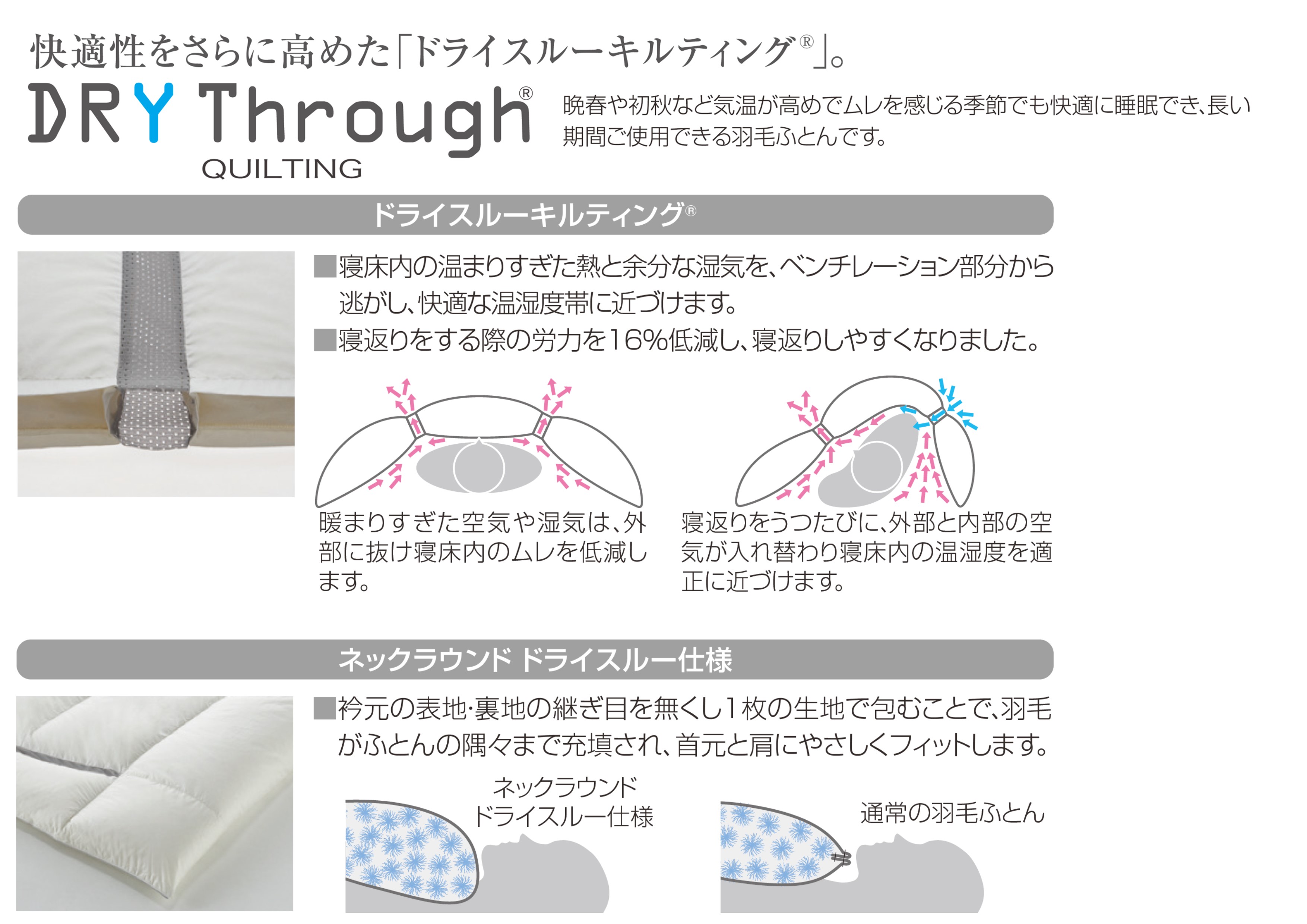 フランスベッド（FRANCEBED） 羽毛ふとん ダブルサイズ ハンガリー産