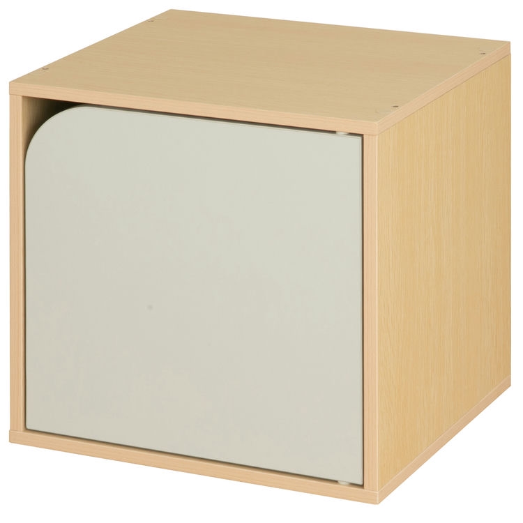 キューブボックス ツートンカラー CUBE BOX オープン 扉付き 棚付き