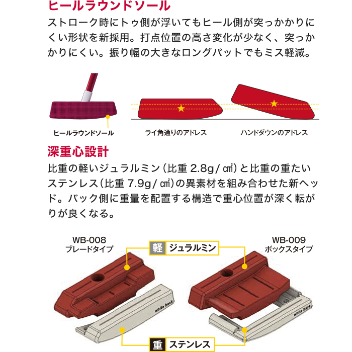 kasco（キャスコ） 【サマーセール開催中】 RED9/9 White Back パター