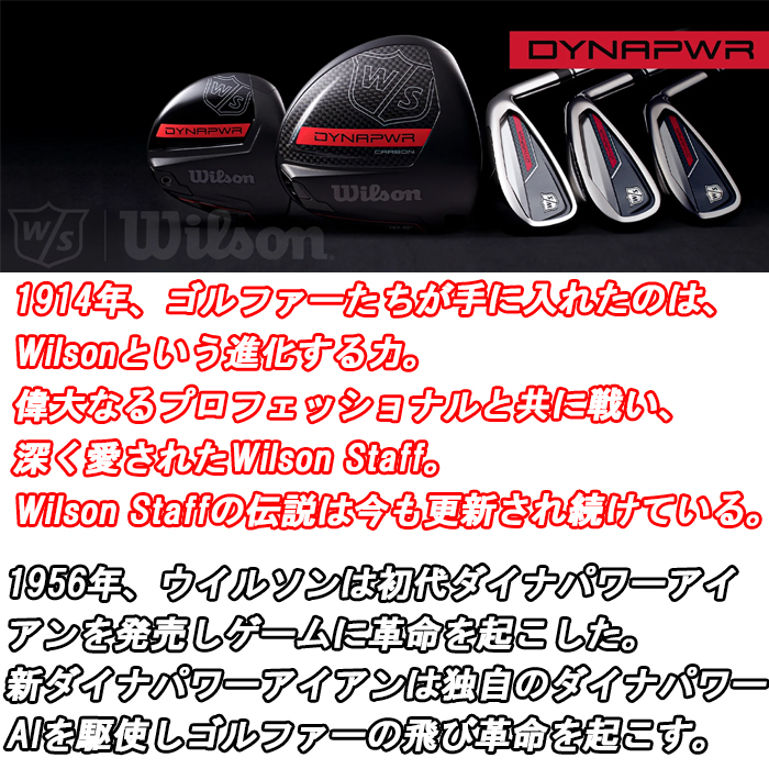 【タイムセール】 【全品5％引きクーポン有り23日まで】ウィルソン スタッフ　ダイナパワー アイアン　6本セット　スチールシャフト　ゴルフクラブ 【DGJ1405359169】(49900円)