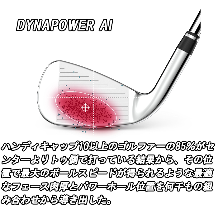 【タイムセール】 【全品5％引きクーポン有り23日まで】ウィルソン スタッフ　ダイナパワー アイアン　6本セット　スチールシャフト　ゴルフクラブ 【DGJ1405359169】(49900円)