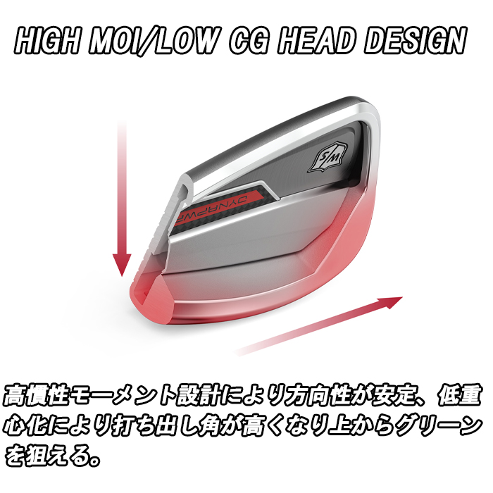 【タイムセール】 【全品5％引きクーポン有り23日まで】ウィルソン スタッフ　ダイナパワー アイアン　6本セット　スチールシャフト　ゴルフクラブ 【DGJ1405359169】(49900円)