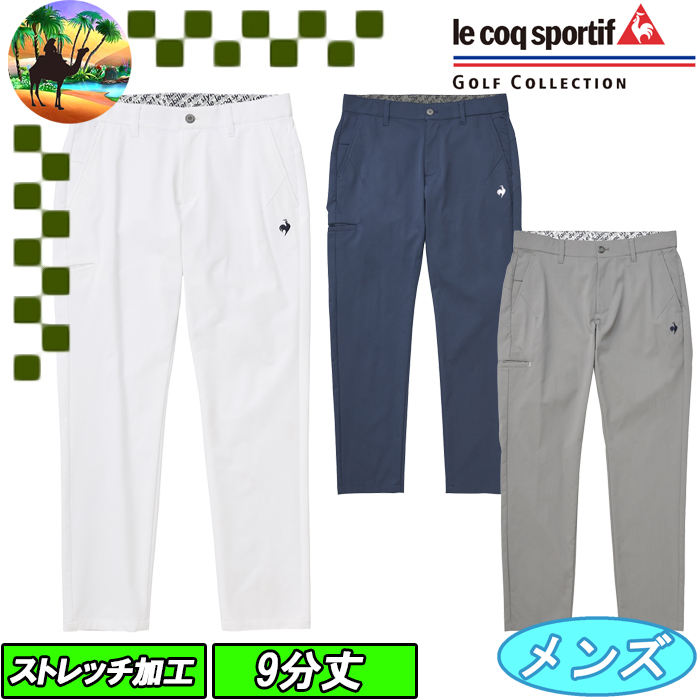 【ジーフォア】人気刻印ロゴマークデザイン ストレッチゴルフパンツL ジーフォア】人気刻印ロゴマークデザイン ストレッチゴルフパンツL