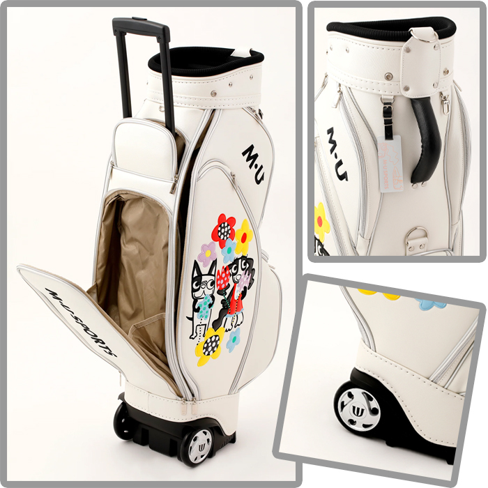 ☆新品未使用♪M・U SPORTS☆MUスポーツ レディース キャディバッグ M・U SPORTS MU SPORTS MU スポーツ 数量限定 復刻モデル レギュラー