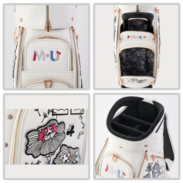 【新品】M・U SPORTS☆キャスター付キャディバッグ M・U SPORTS MUスポーツ M.U SPORTS キャラクター5thキャスター付き