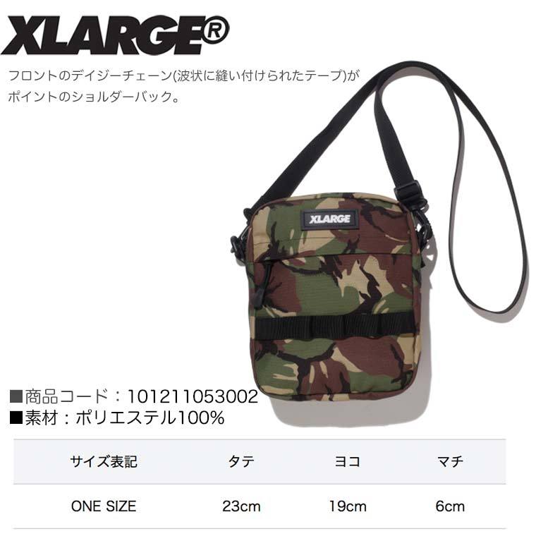 エクストララージ(XLARGE)コーデュラポリエステル生地を使用した人気のショルダーバッグです