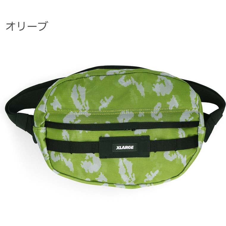 エクストララージ ウェストバック MESH WAIST BAG XLARGE X-LARGE メンズ ヒップバッグ ボディバッグ ウエストポーチ  ブランド 101221053003