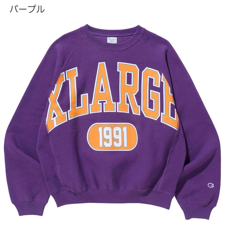 エクストララージ XLARGE×Champion OLD OG CREWNECK SWEAT