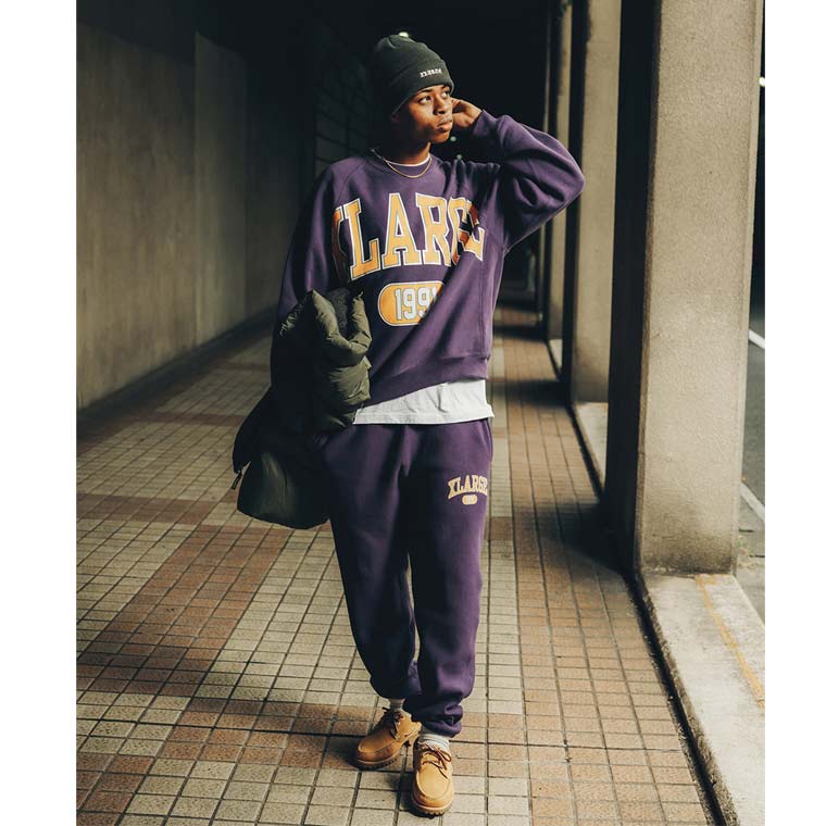 エクストララージ XLARGE×Champion OLD OG CREWNECK SWEAT