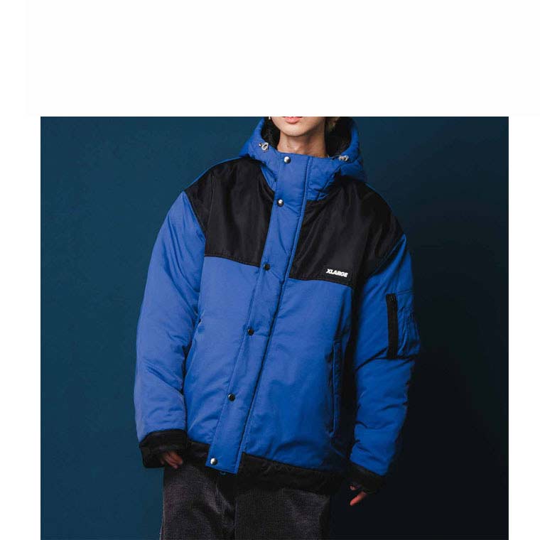 エクストララージ NYLON HOODED JACKET XLARGE ナイロンフードジャケット 軽量性 保湿性 耐久性 長袖 ブルゾン ジャンパー  101224021003