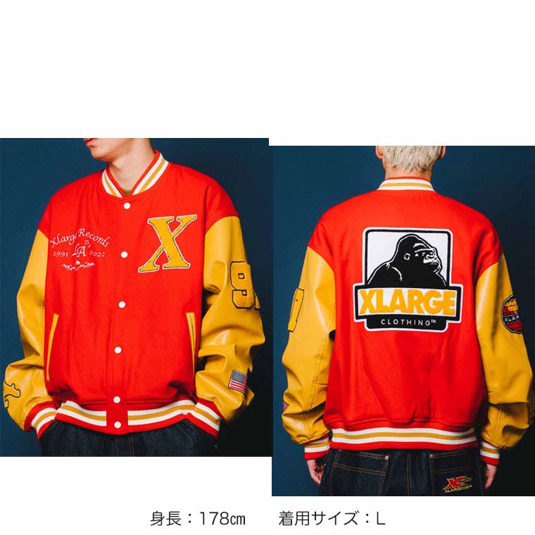 エクストララージ OG LOGO VARSITY JACKET XLARGE ジャケット スタジャン 長袖 アウター ブルゾン ジャンパー 人気 保温性