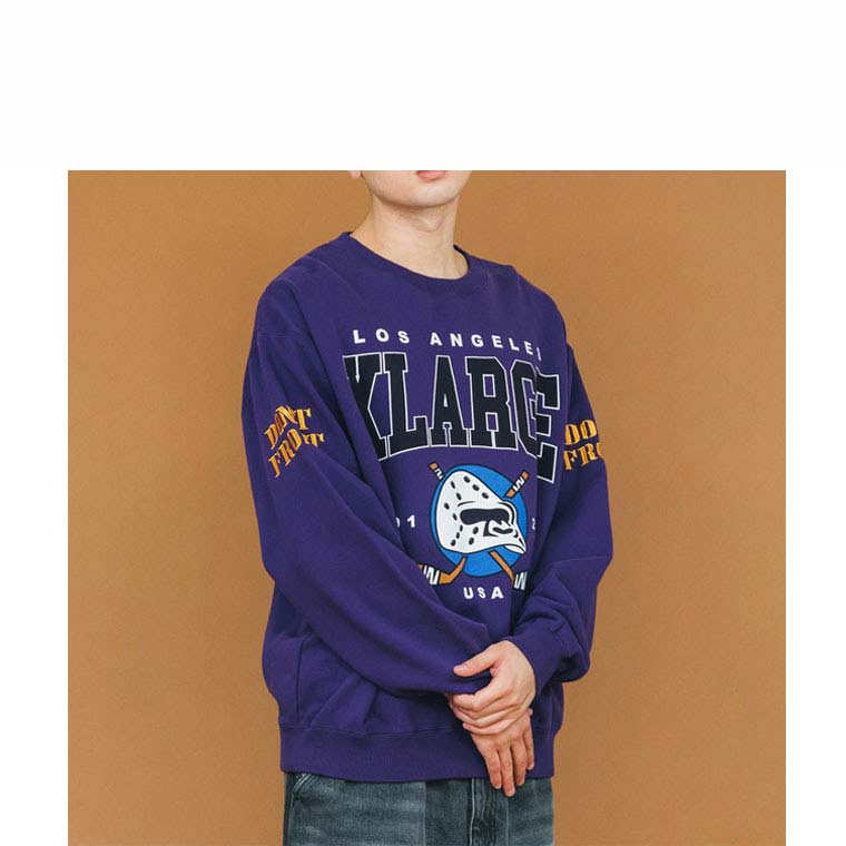XLARGE エクストララージ トレーナー HOCKEY CREWNECK SWEAT