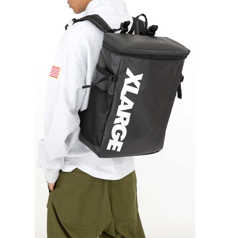 エクストララージ リュック ボックス バックパック XLARGE BOX STYLE BACKPACK ストリート ブランド 通勤 通学 旅行 大容量  メンズ 男子 101231053008 バッグ