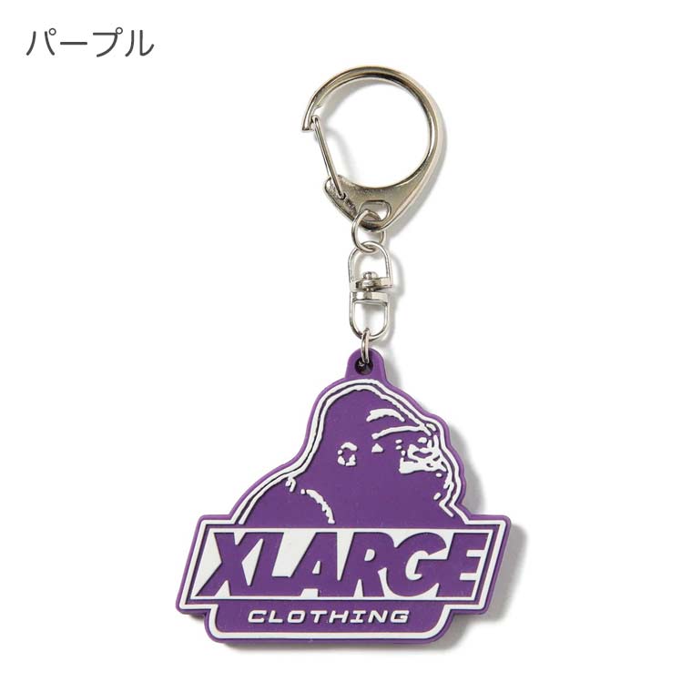 XLARGE エクストララージ キーホルダー SLANTED OG KEYCHAIN ラバー キーチェーン 雑貨 小物 チャーム プレゼント  101231054005