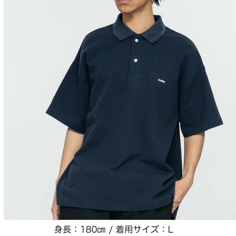 エクストララージ　X-Large　ポロシャツ　ブラック　XL XLARGE エクストララージ ポロシャツ STANDARD LOGO BIG POLO