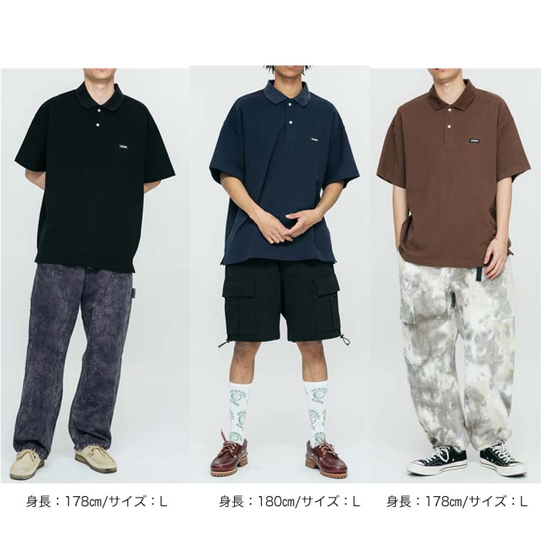 XLARGE ニット 半袖 ポロシャツ L ブラック 101242013009 エクストララージ（XLARGE）（メンズ）ライク ニット 半袖