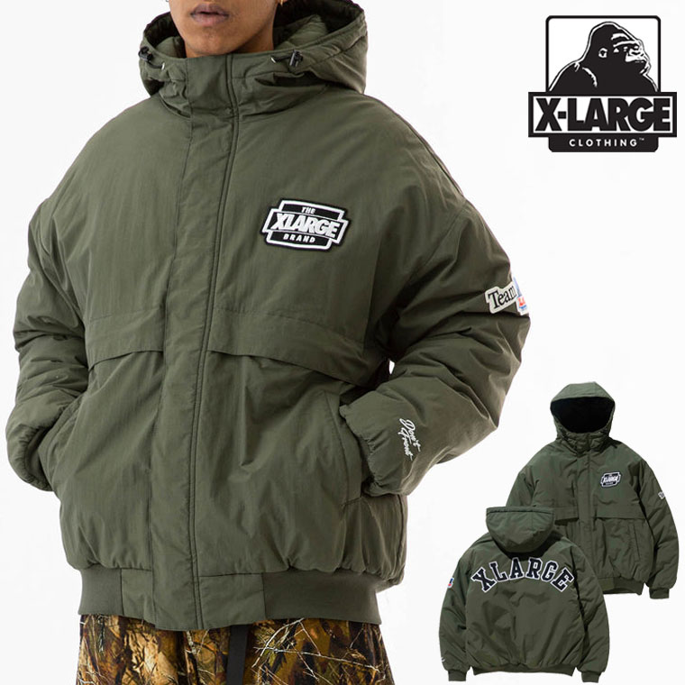 XLARGE エクストララージ ジャケット NYLON PUFFER JACKET ナイロン 長袖 フード アウター  ブランド ブルゾン ジャンパー メンズ 101233021006｜kalulu｜05