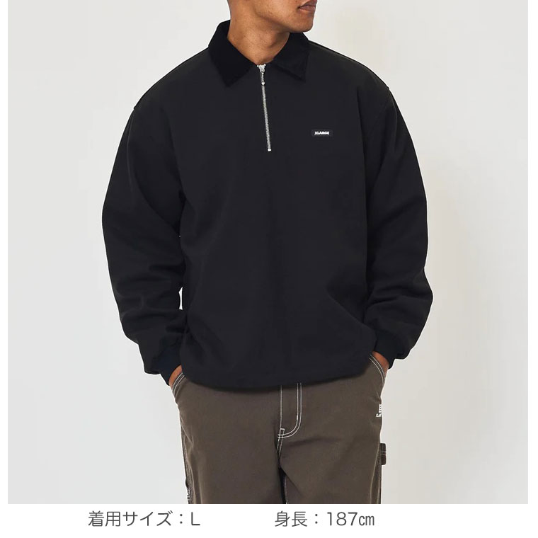 エクストララージ アウター QUILTED HALF ZIP SHIRT XLARGE キルティング ハーフジップシャツ 101234014003