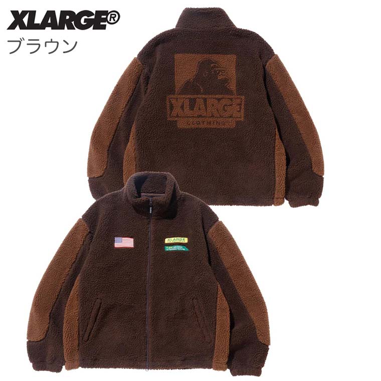 エクストララージ ボアジャケット PANELED BOA FLEECE JACKET XLARGE