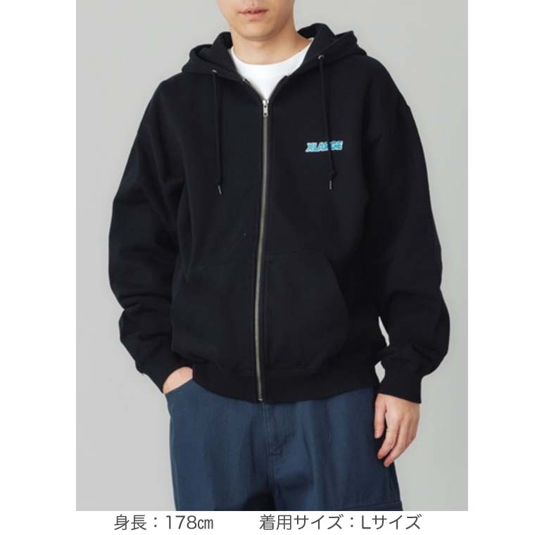 エクストララージ ジップ スウェット パーカー STANDARD LOGO ZIP 