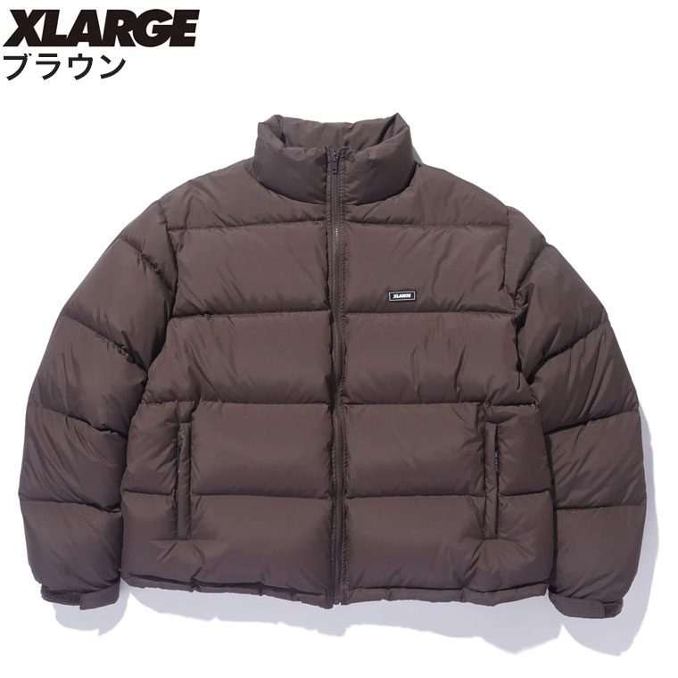 xlarge work jacket M 中綿キルティング　ブラウン　ジップ xlarge work jacket M 中綿キルティング ブラウン ジップ