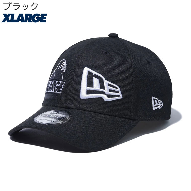 XLARGE LAロゴキャップ ネイビー/レッド XLARGE（エクストラ ラージ） キャップ NEW ERA MIX LOGO CAP