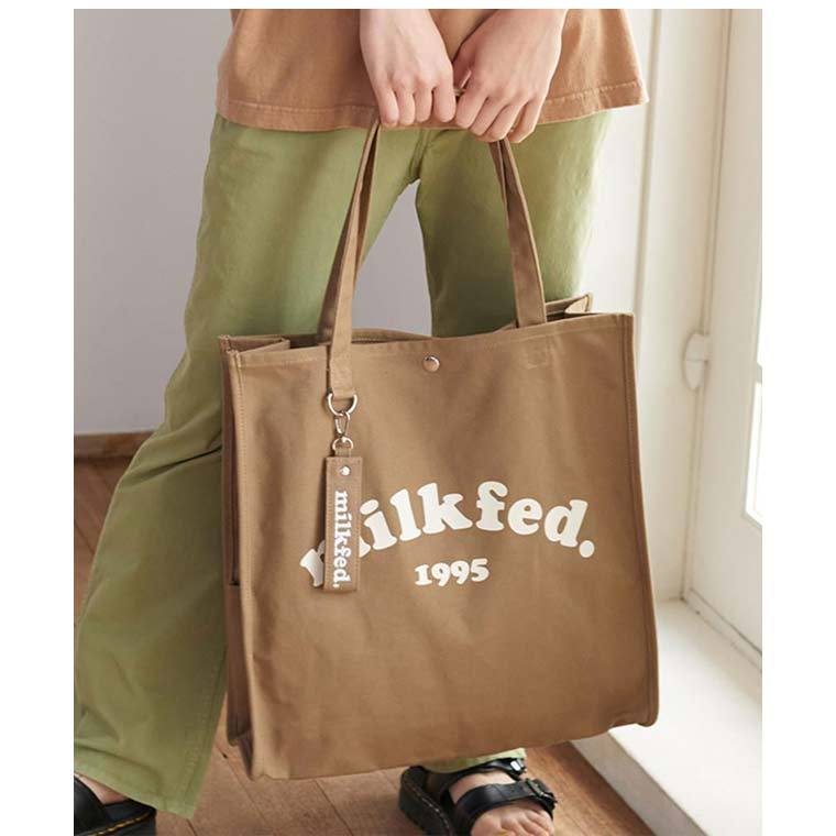 MILKFED. ミルクフェド トートバッグ 【PIPING SQUARE TOTE COOPER